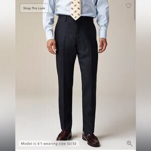 J.Crew Ludlow Slim-fit suit pant in Italian worsted wool 38/32